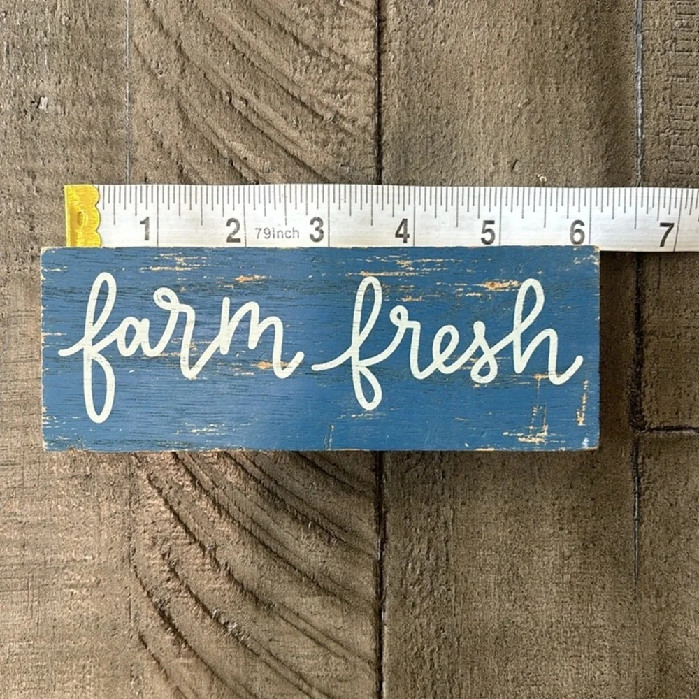 Target One Spot Farm Fresh Wooden Sign Blue